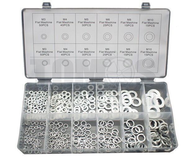 Sluitring assortiment set 350-delig