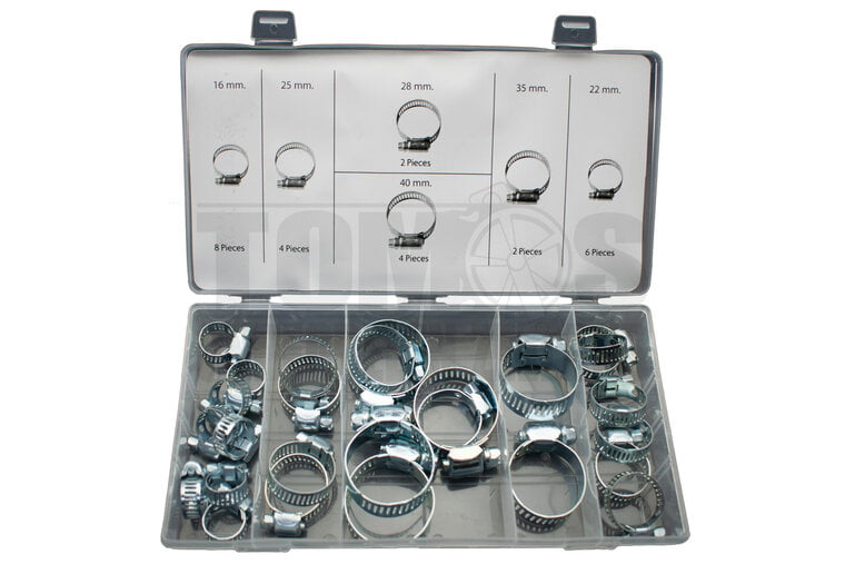 Slangklemmen assortiment set 26-delig