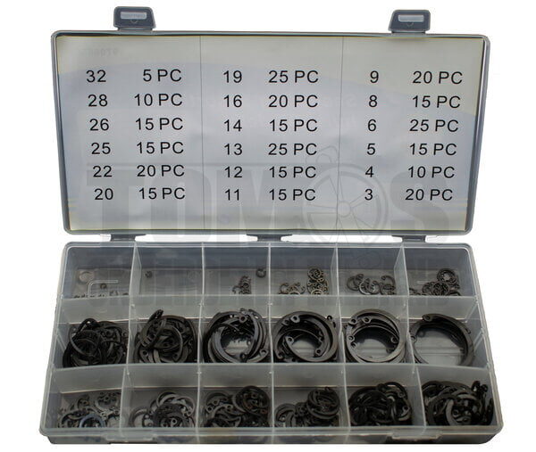 Seegerring assortiment set binnen 300-delig