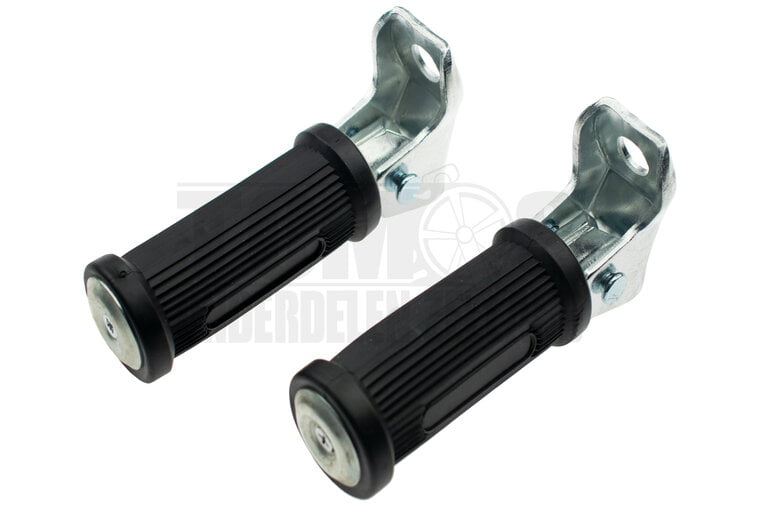 Voetsteunset duorijder inklapbaar rond zwart