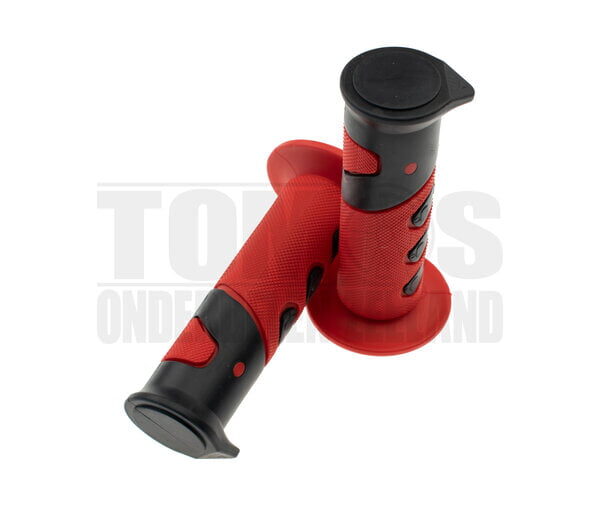 Handvatset MKX Cross 922X zwart / rood 22mm / 24mm