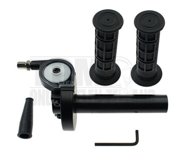 Gashendel snelgas greepset aluminium zwart Mezoly