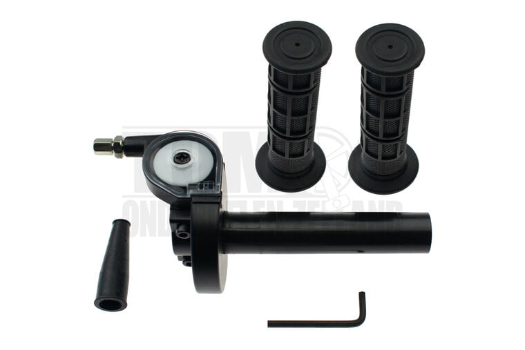 Gashendel snelgas greepset aluminium zwart Mezoly