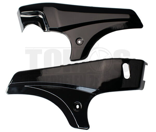 Tomos Zijscherm/zijkap set zwart glans A35 DMP