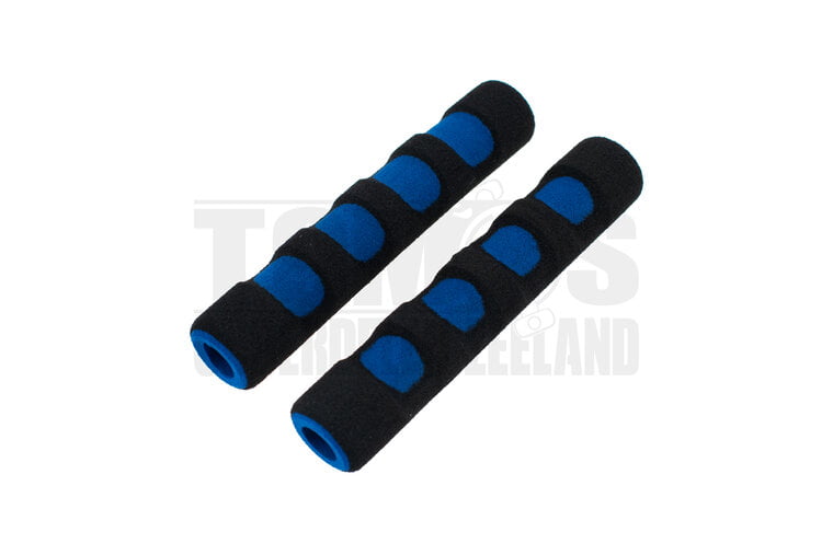 Remhendel greep foam rubber zwart / blauw Tuning