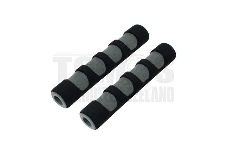 Remhendel greep foam rubber zwart / grijs Tuning