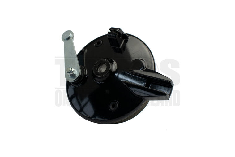 Tomos Remankerplaat voorwiel 12mm zwart compleet