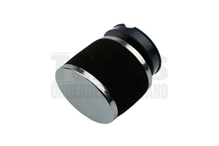 Powerfilter luchtfilter schuim 56mm / 60mm chroom met zwart Dellorto SHA