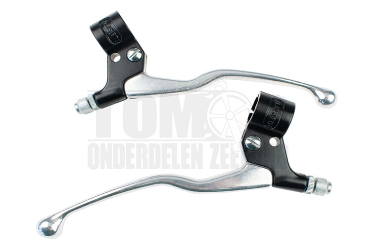 Remhendel greepset lang aluminium / zwart Lusito