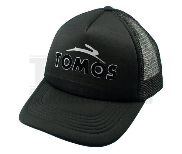 Tomos trucker pet zwart / wit met logo