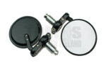 Spiegelset bar-end insteek rond zwart carbon 12mm / 18mm universeel