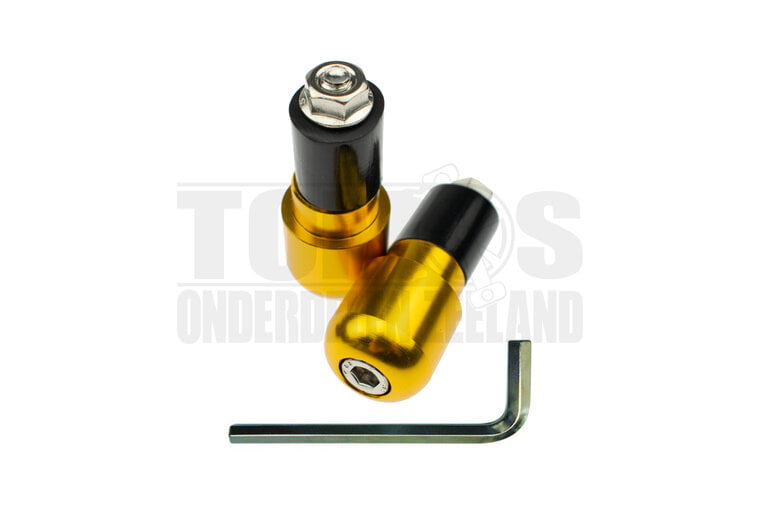 Stuurgewichten set S4 kort goud rond universeel