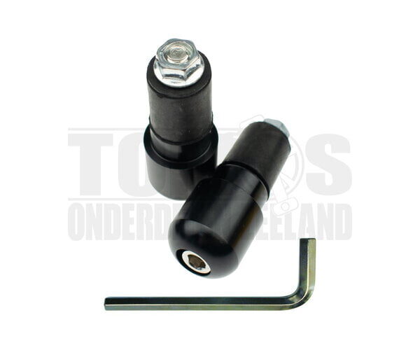 Stuurgewichten set S4 kort zwart rond universeel