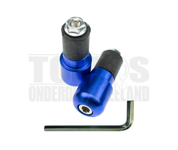 Stuurgewichten set S4 kort blauw rond universeel