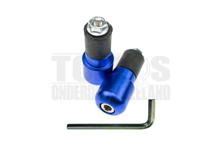 Stuurgewichten set S4 kort blauw rond universeel