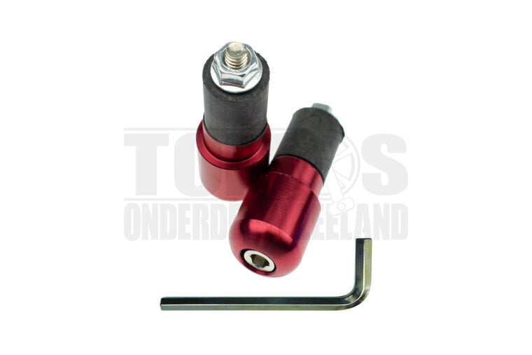 Stuurgewichten set S4 kort rood rond universeel