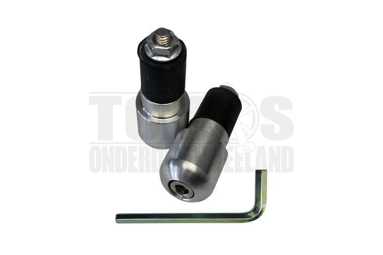 Stuurgewichten set S4 kort aluminium rond universeel