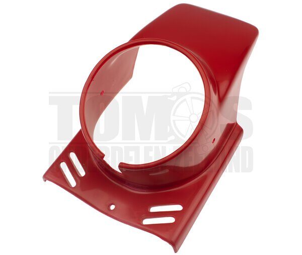 Koplampkap spoiler rond rood 130mm