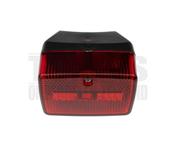 Achterlicht klein model ULO zwart / rood 6v / 12v