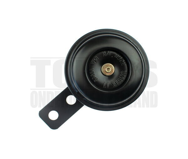 Claxon 12V DC Gelijkspanning 70mm rond zwart