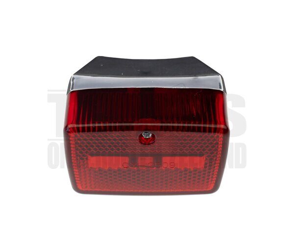 Achterlicht klein model ULO chroom / rood 6v / 12v