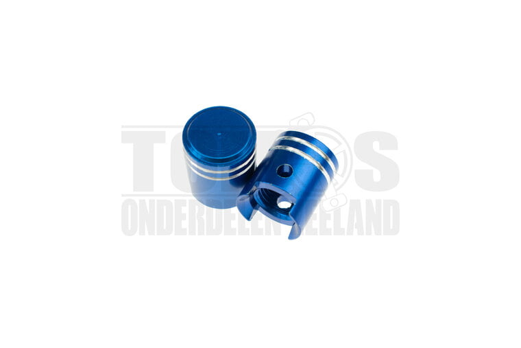 Ventieldop set piston blauw