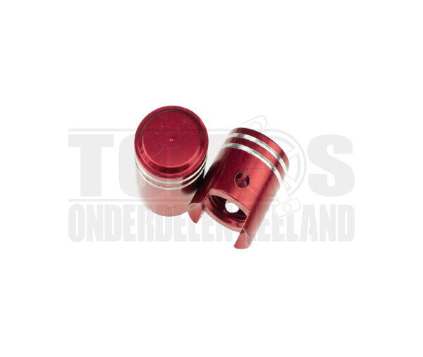 Ventieldop set piston rood