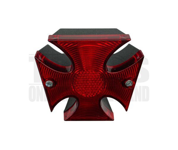 Achterlicht Maltezerkruis zwart