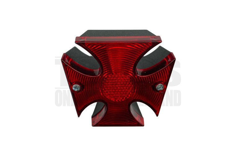 Achterlicht Maltezerkruis zwart