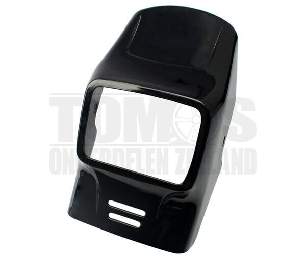 Tomos koplampkap spoiler ongelakt zwart origineel