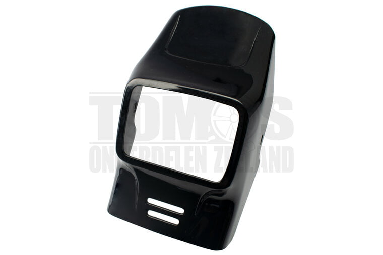 Tomos koplampkap spoiler ongelakt zwart origineel