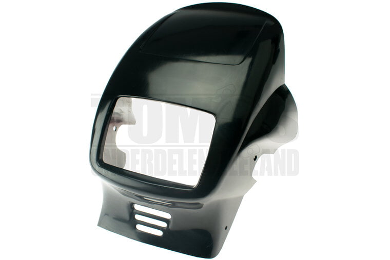 Tomos koplampkap spoiler S25 / A3 / A35 / Wizzard zwart ongelakt