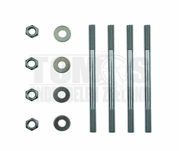 Tomos Cilindertapeind set met moeren M6x107 2L / 3L