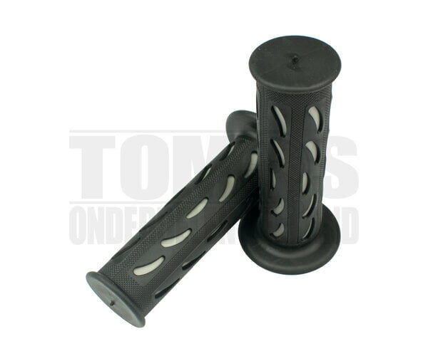 Handvatset Druppel grijs / zwart 22mm / 24mm