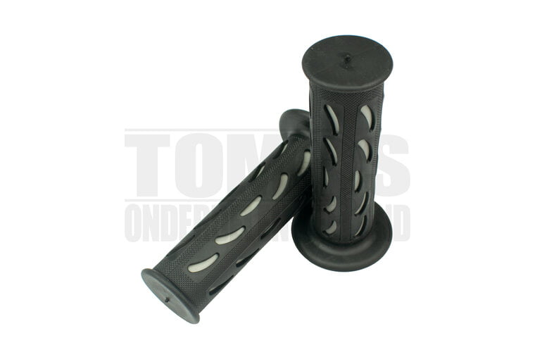 Handvatset Druppel grijs / zwart 22mm / 24mm