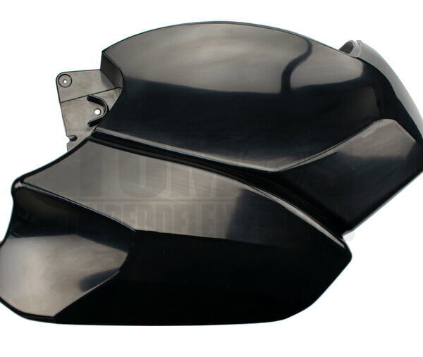 Tomos Zijscherm / zijkap rechts ongelakt zwart Streetmate