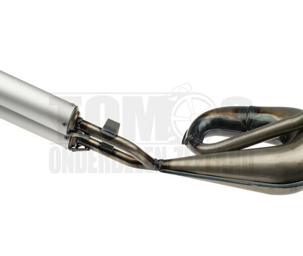 Tomos Uitlaat 25mm Tecno Circuit blank dubbele demper A3 / A35 / A52