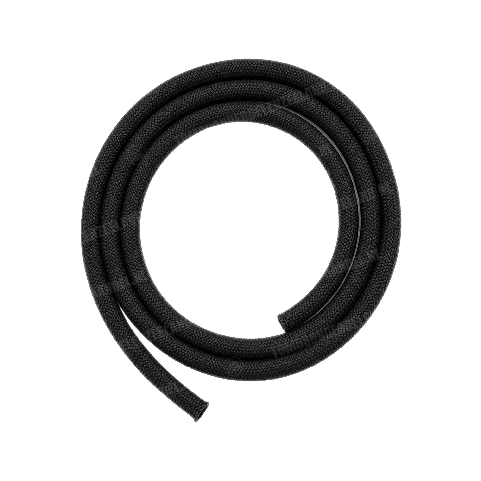 338 Benzineslang 5x10mm zwart textiel mantel per meter universeel