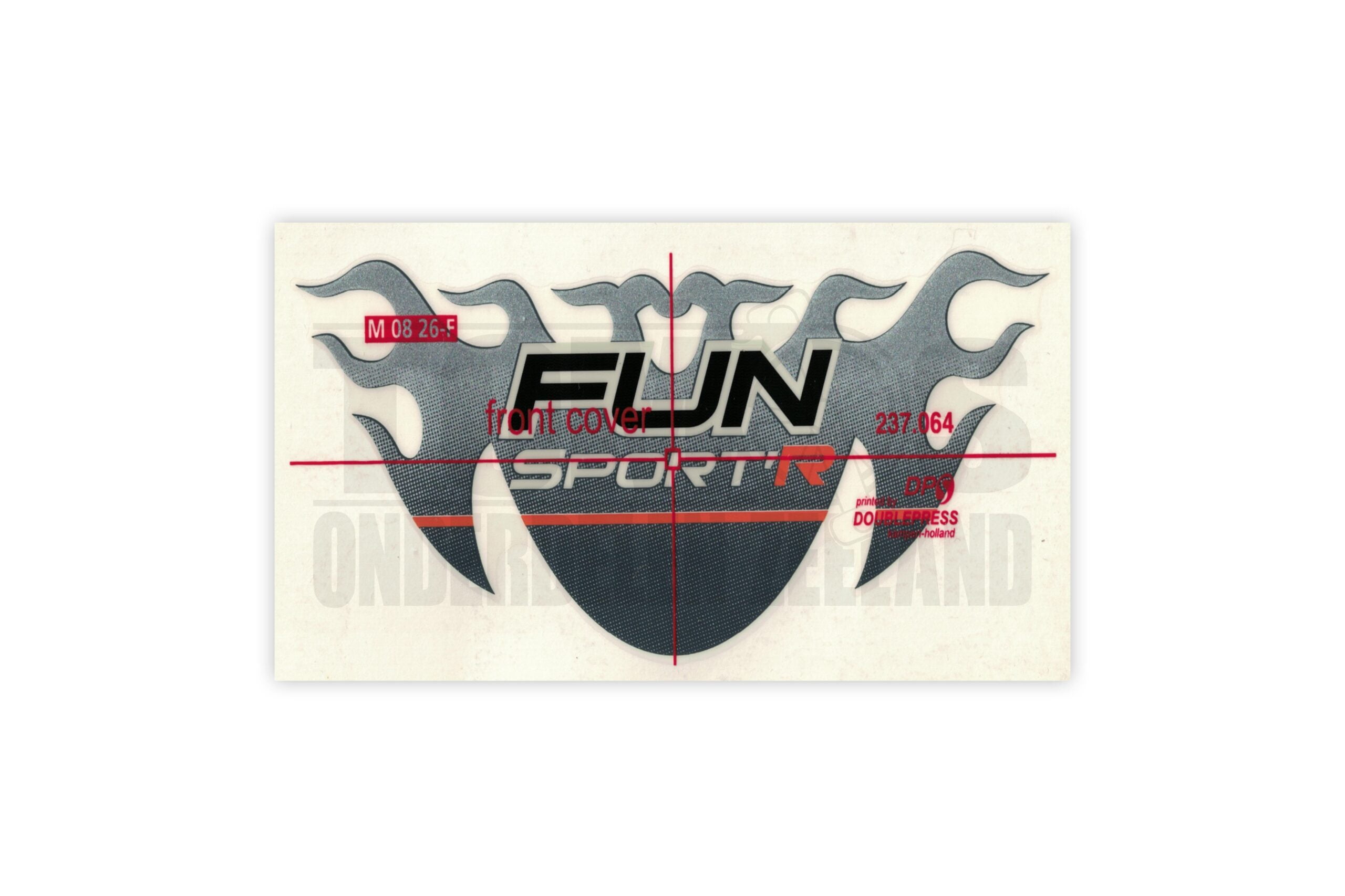 Tomos Sticker Funsport Koplampkap Tomos Sticker Funsport Koplampkap