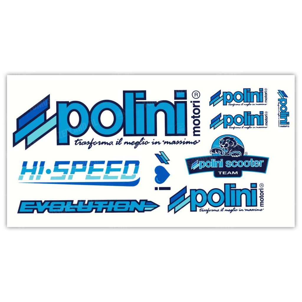 Polini Scooter Team 9-delig Stickerset
