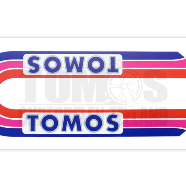 Tomos Stickerset standaard automatic paars blauw / roze / rood