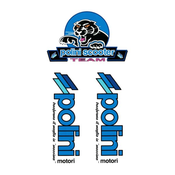 Polini stickerset Scooter Team 3-delig