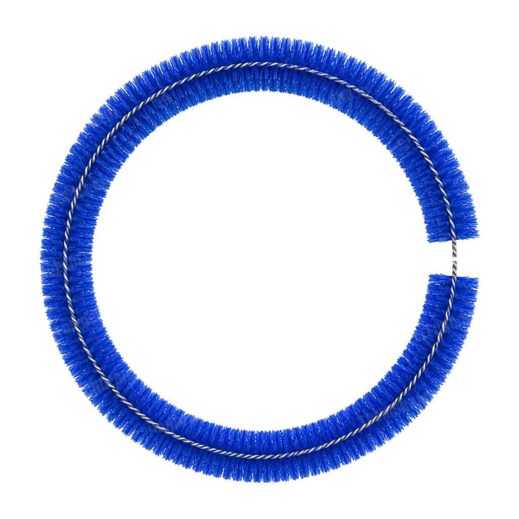 Naafborstel / poetser 75cm blauw