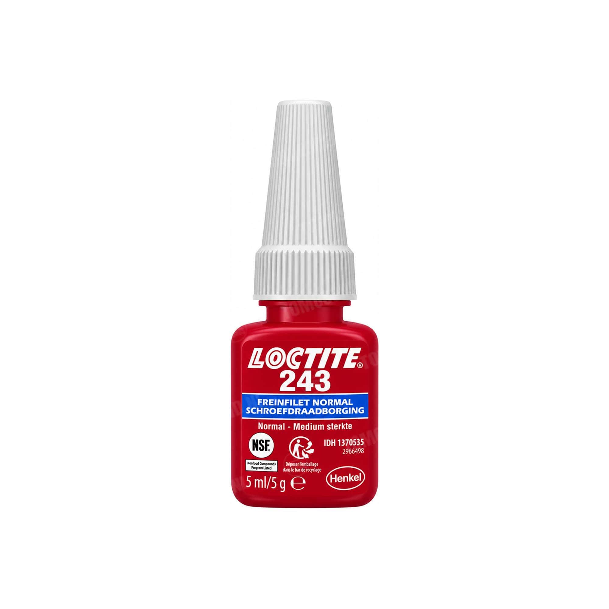 1605 Loctite 243 schroefdraadborgmiddel blauw (middelsterk) 5ml
