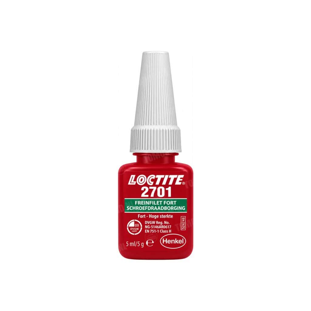 Loctite 2701 schroefdraadborgmiddel groen (sterk) 5ml