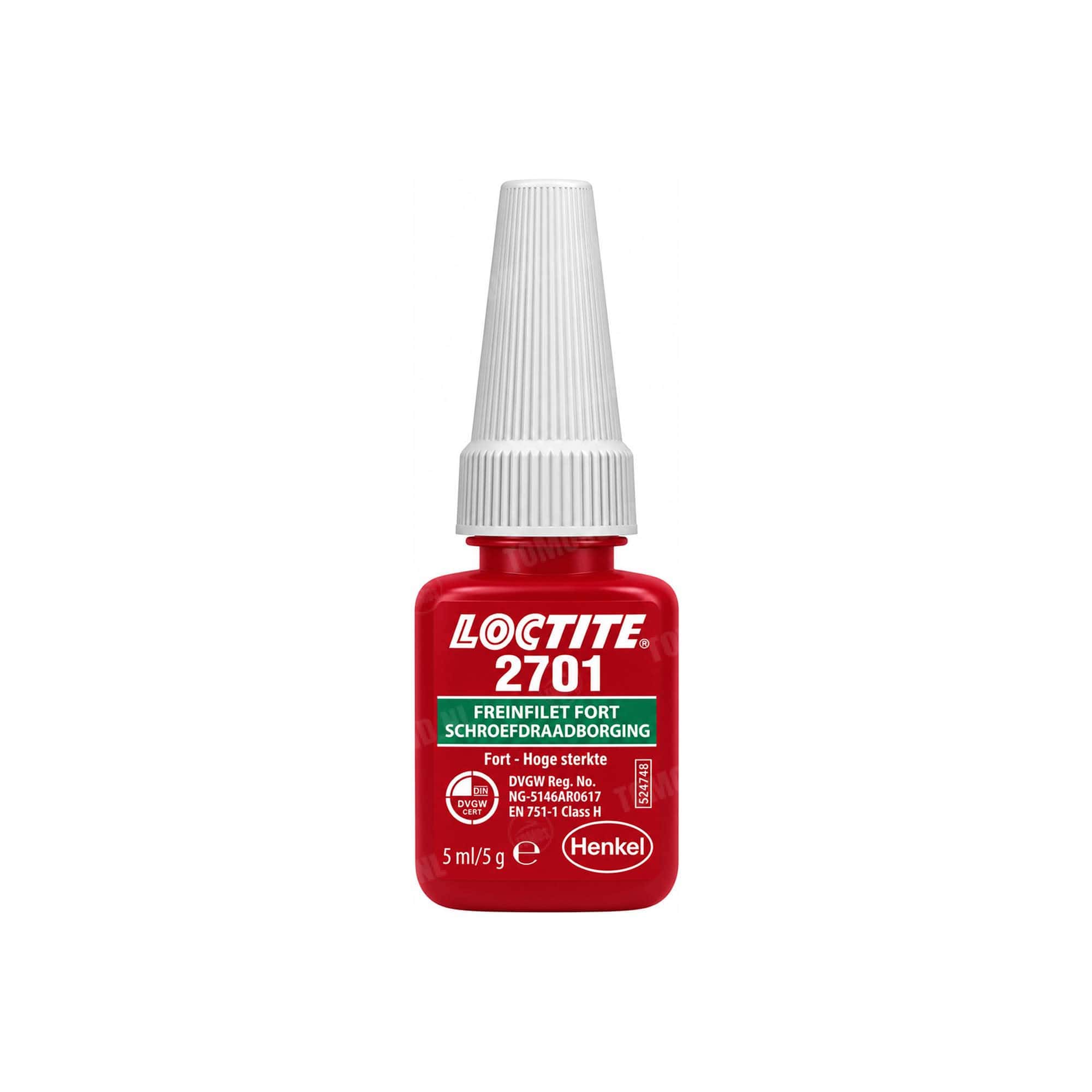 1606 Loctite 2701 schroefdraadborgmiddel groen (sterk) 5ml