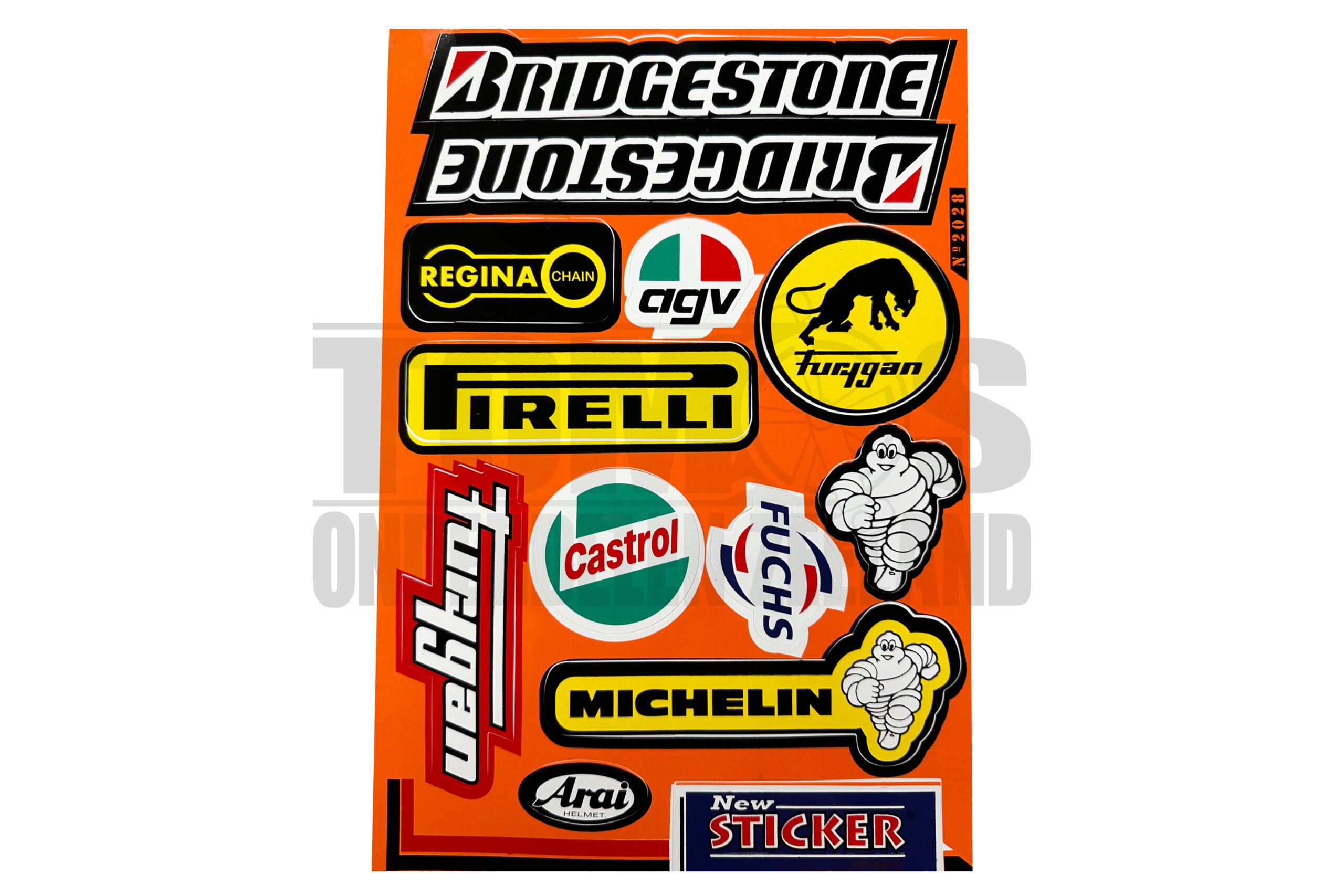 Stickerset sponsor Michelin / Castrol 12-delig Stickerset sponsor Michelin / Castrol 12-delig