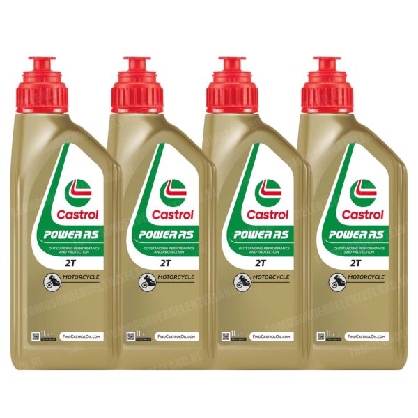 Castrol 2-takt olie Power 1 RS 1 liter (mengsmering) 4 stuks