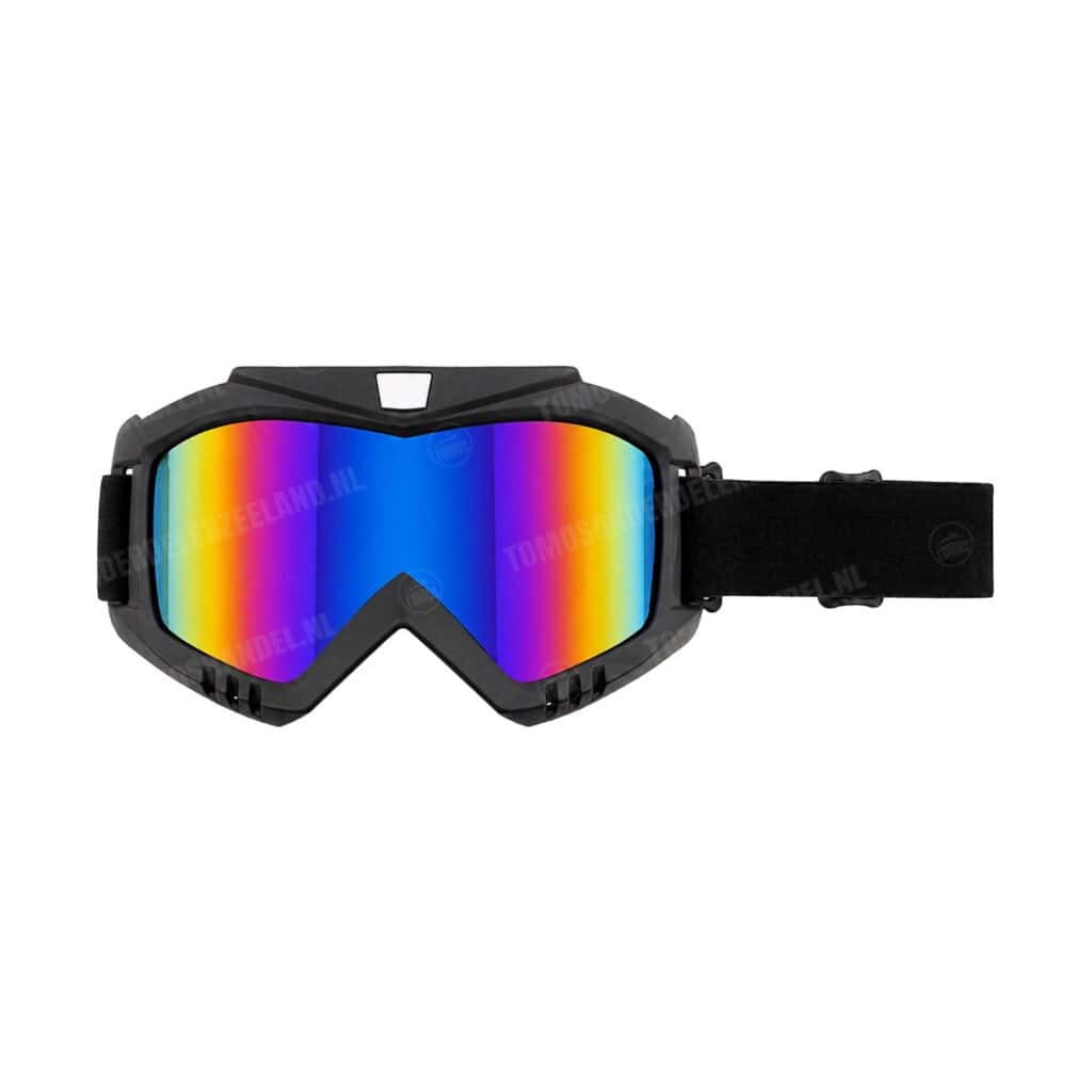 Vito Crossbril Aplus zwart rainbow / regenboog universeel