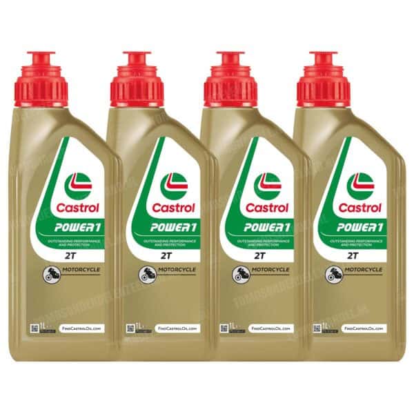 Castrol 2-takt olie Power 1 RS (mengsmering) 4 stuks 1 liter